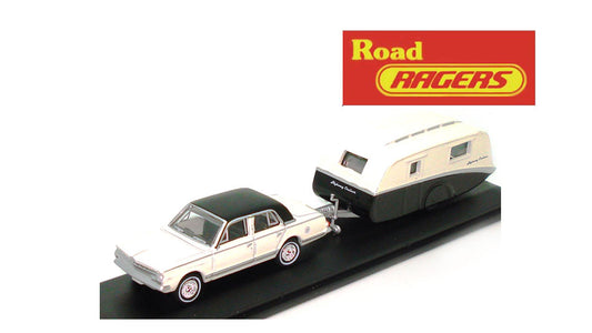 ROAD RAGERS HO 1:87 - 1963 AP5 VALIANT-REGAL caravan set