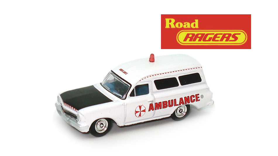 ROAD RAGERS HO 1:87 - 1963 EH panel van - Ambulance – EURO HOBBY TRAINS