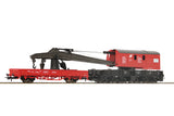 ROCO 1:87 Crane car with barrier car Ã–BB item 56239