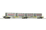 ROCO 1:87 Articulated double pocket wagon, AAE item 67403