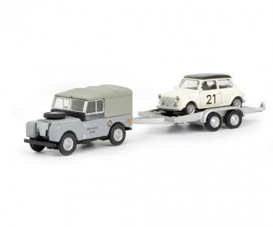 SCHUCO Land Rover I with trailer and Mini, 1:87 scale - item 452632700