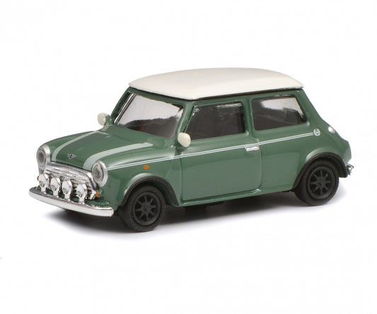 SCHUCO Mini Cooper, green with white roof 1:87 scale - item 452639200