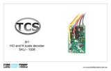 TCS DCC - M1 decoder - SKU 1006