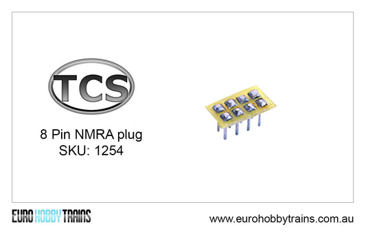 TCS DCC - CB 8-pin NMRA plug SKU-1254