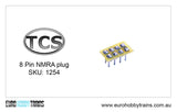 TCS DCC - CB 8-pin NMRA plug SKU-1254