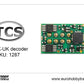 TCS DCC - DP2X-UK - 8Pin plug in decoder SKU: 1287
