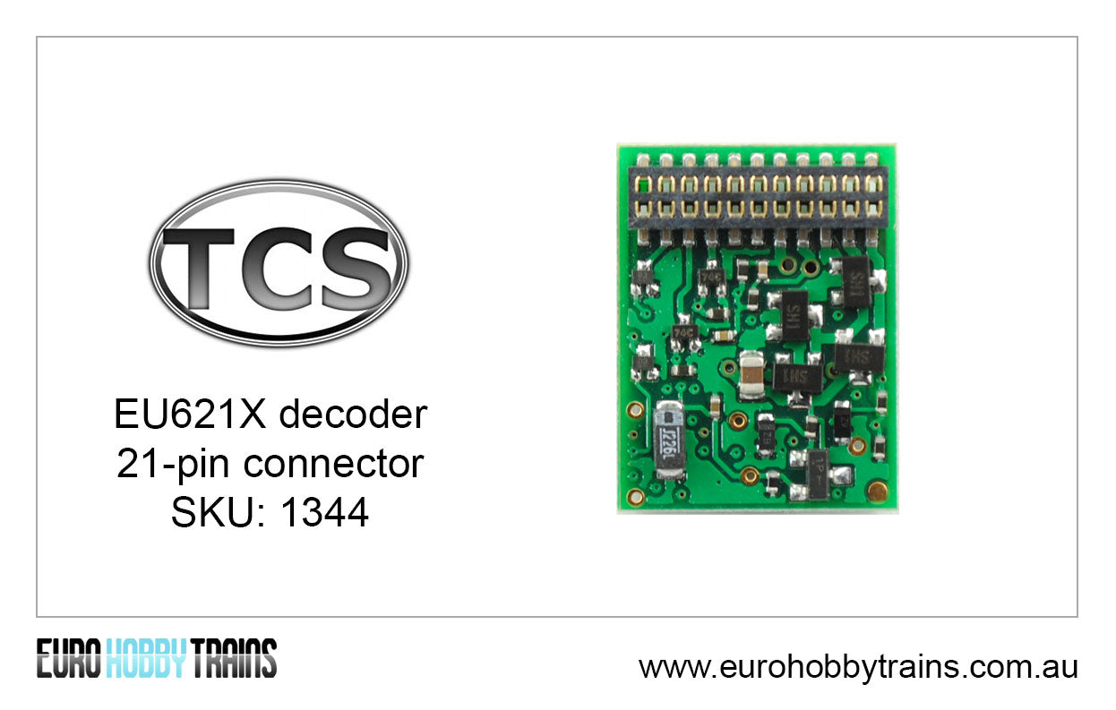 TCS DCC - EU621X - 21pin connector decoder SKU-1344