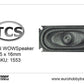 TCS DCC - 35x16mm Oval WOWSpeaker 1W SKU-1553
