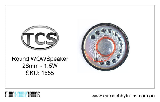 TCS DCC - 28mm Round WOWSpeaker 1.5W SKU-1555