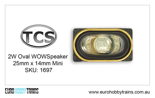 TCS DCC - 25x14mm Mini Oval WOWSpeaker 2W SKU-1697