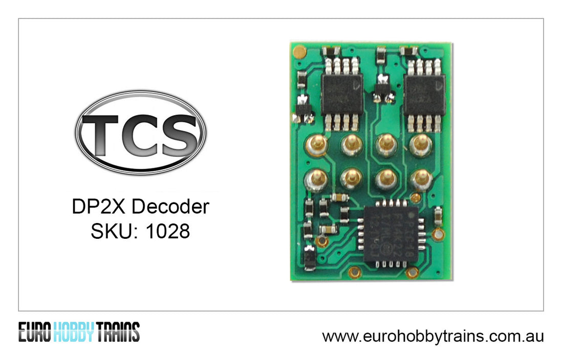 TCS DCC - DP2X - 8-Pin plug in decoder SKU: 1028 – EURO HOBBY TRAINS