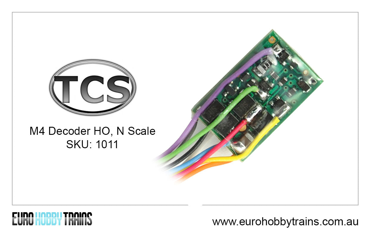 TCS DCC - M4 Decoder for HO, N Scale SKU: 1011