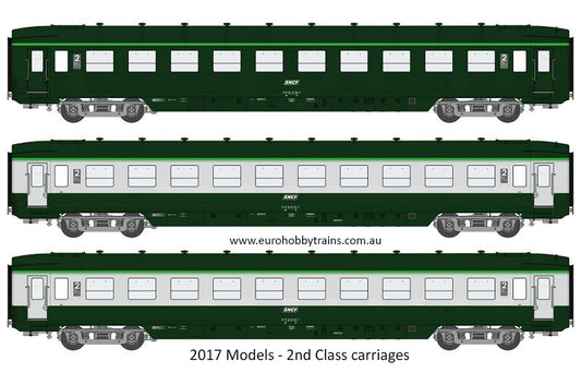 REE Modeles - Set of three 2nd class DEV carriages Ep. V - model VB-134