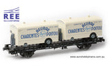 REE Modeles 1:87 Dual-carrier UFR wagon with load - item WB-637