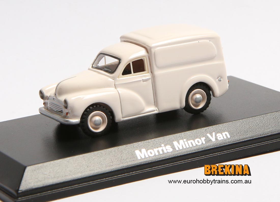 BREKINA 1:87 Morris Minor Van, white - item BOS87400