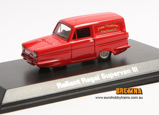 BREKINA 1:87 Reliant Regal Supervan III (Right hand drive), red - item BOS87456