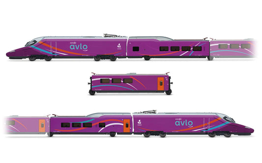 ELECTROTREN 1:87 RENFE 5 car high-speed train "AVLO", purple livery, with DCC sound - item HE2031S