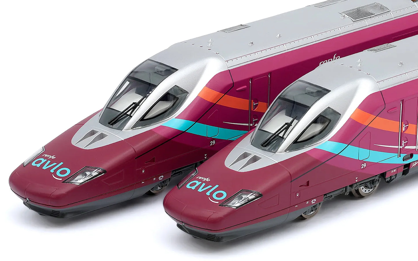 ELECTROTREN 1:87 RENFE 5 car high-speed train "AVLO", purple livery, with DCC sound - item HE2031S