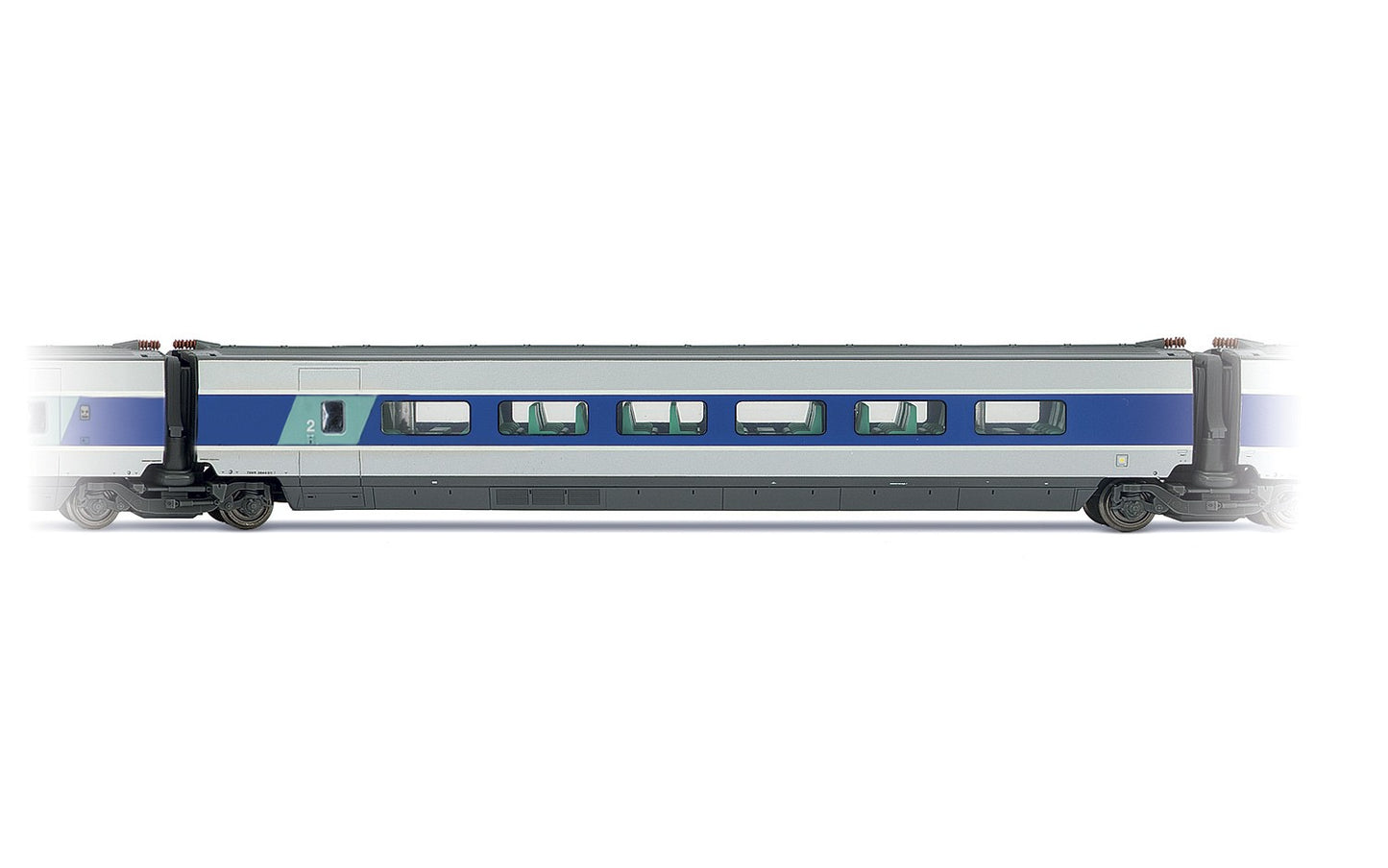 JOUEF TGV Sud Est, SNCF 2nd class coach - Blue and grey HO SCALE - item HJ4116
