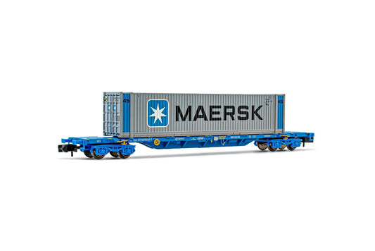 ARNOLD 1:160 RENFE, container wagon MMC with 45ft container 'MAERSK' - item HN6441