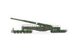 Rivarossi 1:87 DRB, railway gun "K5" car in camouflage livery, period II - item HR6451