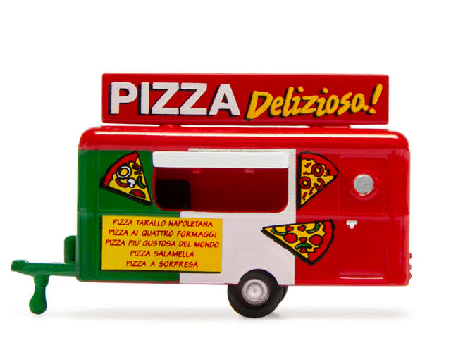 ARNOLD 1:160 Pizza food trailer - item HN7003