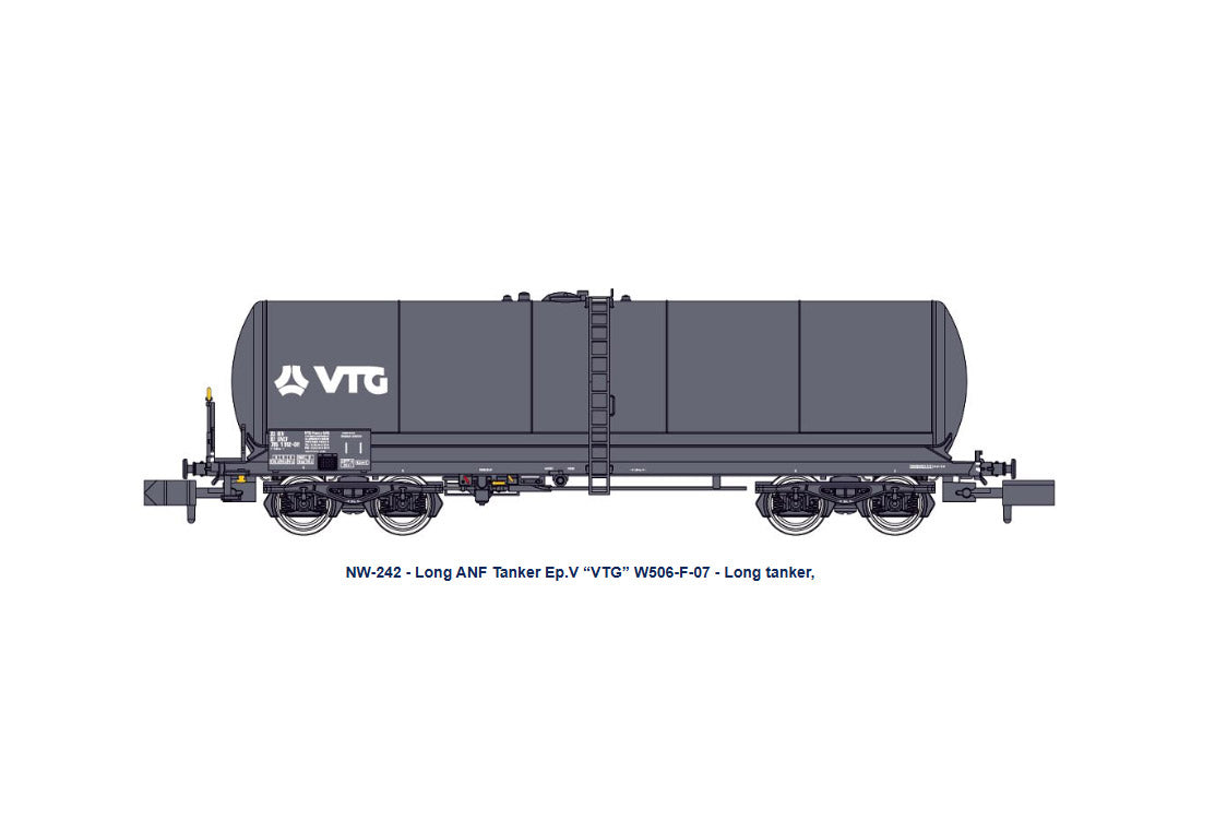 REE MODELES 1:160 Long ANF tank wagon, Era V - item NW-242