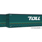 On Track Models 1:87 Scale - 2 pack NEW TOLL 40' CURTAIN SIDED CONTAINERS - item 40CS-18