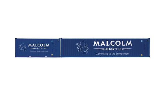 HORBNY 1:76 Container Pack "Malcolm Logistics" 1 x 40' and 1 x 20' Containers item R6999