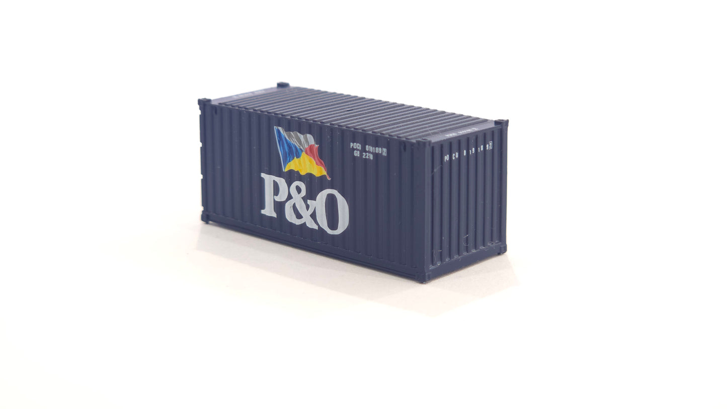 1:160 P&O 20 foot Freight shipping container