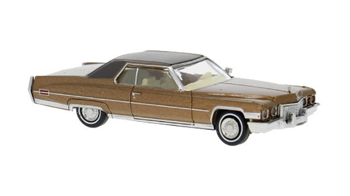 BREKINA 1:87 Cadillac Coupe deVille, metallic brown/dark brown 1972 - item 18130