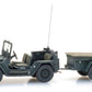 ARTITEC 1:87 US M151 jeep + M416 trailer Forest green - item 6870569
