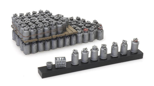 ARTITEC 1:87 Cargo: milk churns (52mm x 22 mm) - item 487.801.80