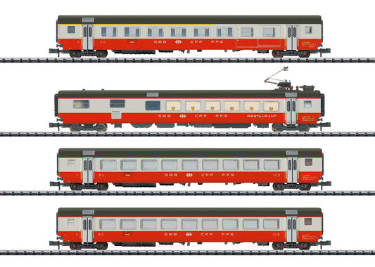 MINITRIX 1:160 Swiss Express Train Car Set - item 18720