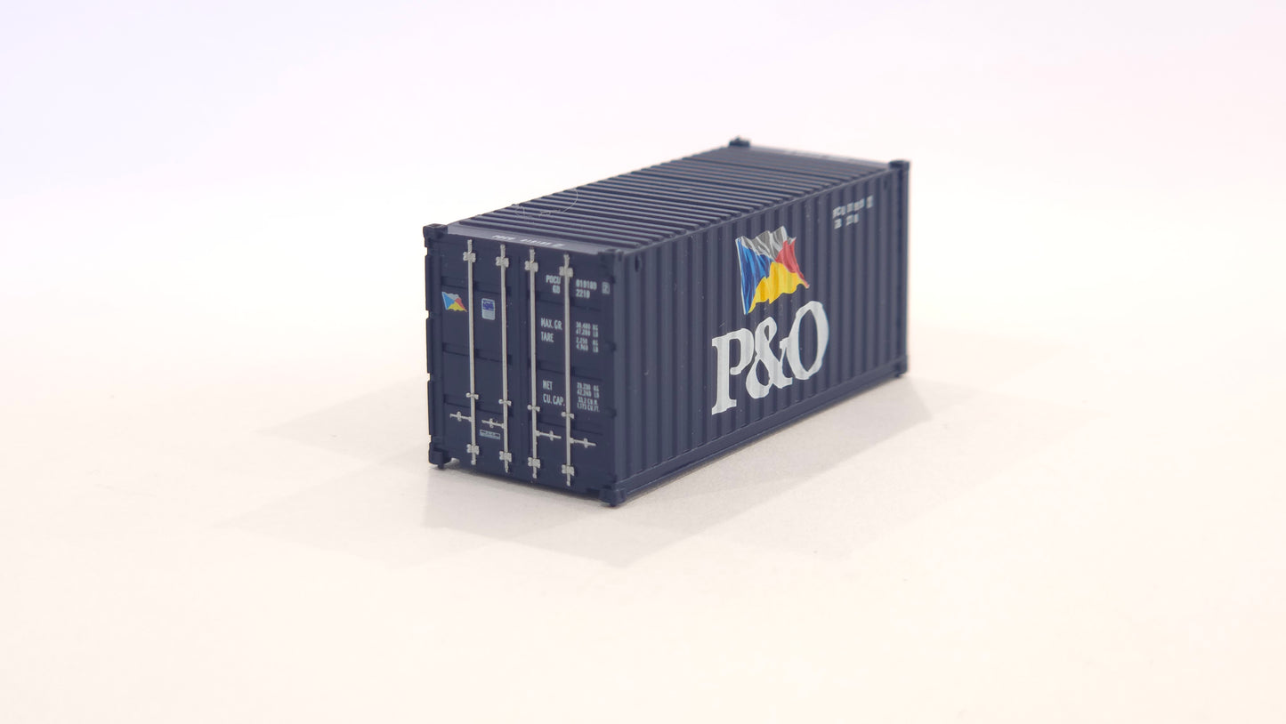 1:160 P&O 20 foot Freight shipping container