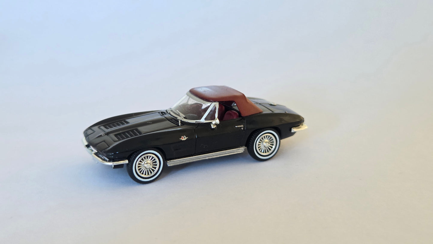 BREKINA 1:87 Chevrolet Corvette C2 Cabrio, black 1962 - item 18025