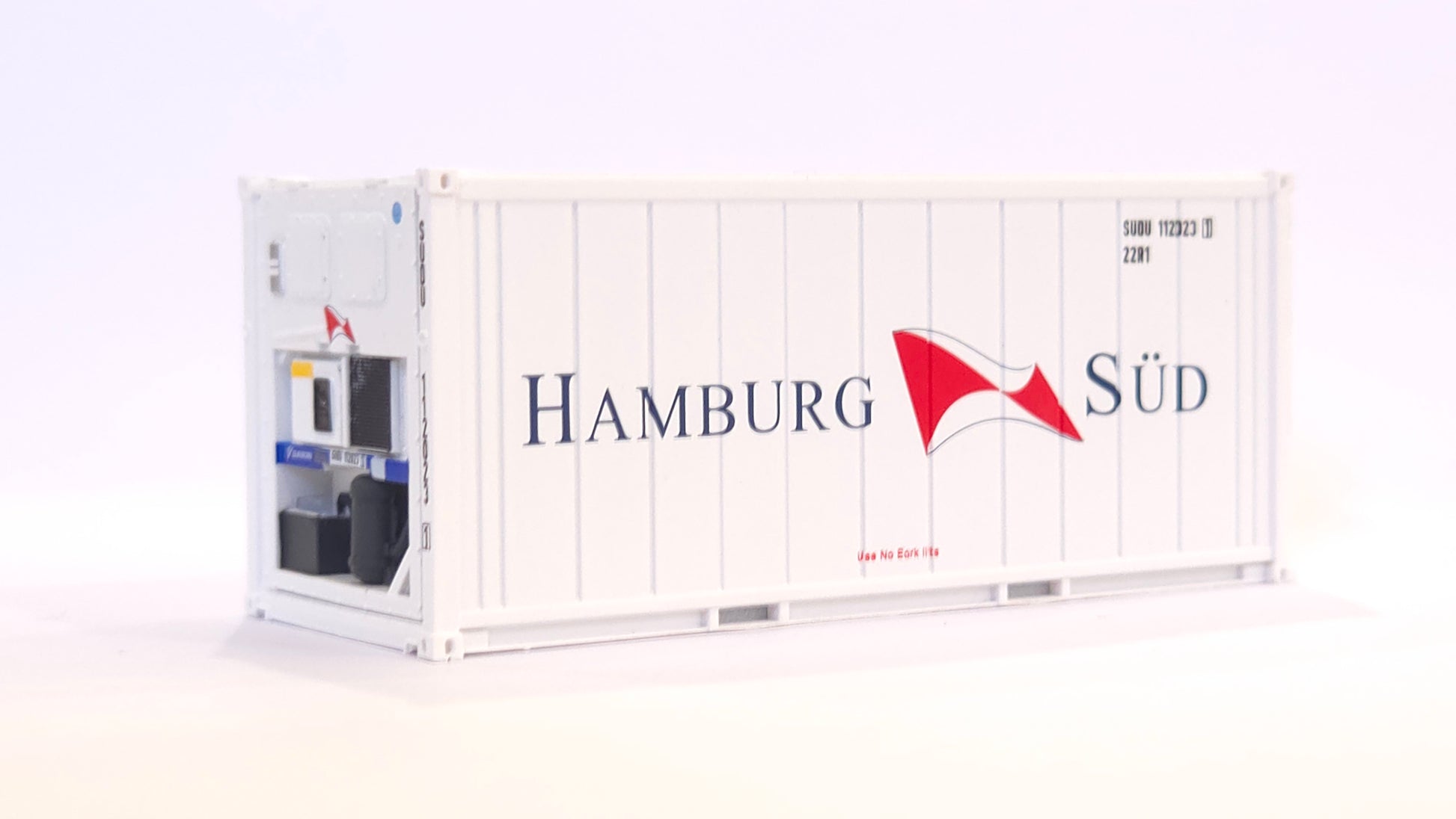 1:87 Scale HAMBURG SUD 20 foot refrigerated shipping container