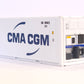 1:87 Scale CMA-CGM 20 foot refrigerated shipping container