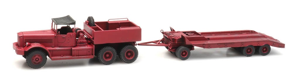 ARTITEC 1:87 Diamond T truck with trailer civilian - item 387.430