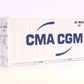 1:87 Scale CMA-CGM 20 foot refrigerated shipping container
