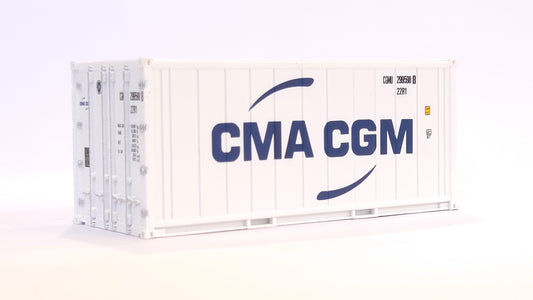 1:87 Scale CMA-CGM 20 foot refrigerated shipping container