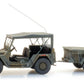 ARTITEC 1:87 US M151 jeep + M416 trailer MERDC - item 6870568