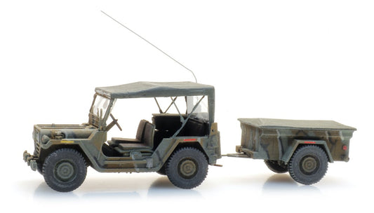 ARTITEC 1:87 US M151 jeep + M416 trailer MERDC - item 6870568