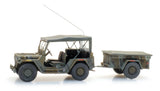 ARTITEC 1:87 US M151 jeep + M416 trailer MERDC - item 6870568