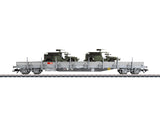 MARKLIN 1:87 Low-sided wagon for 3-rail, SBB military equipment item 47068