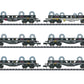 MINITRIX 1:160 6x Coil Transport Freight Cars Set - item 15080