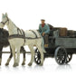 ARTITEC 1:87 2x horses + flatcar with cargo - item 387.286
