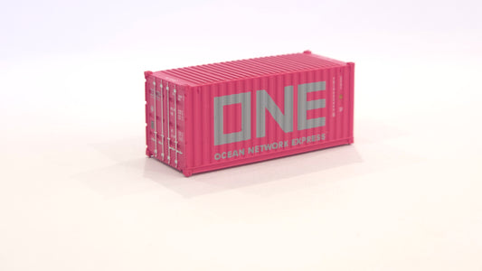 1:160 ONE (pink) 20 foot Freight shipping container
