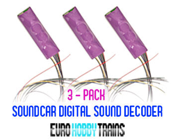 SOUNDTRAXX Tsunami SoundCar Digital Sound Decoder - 3-pack - item 829110