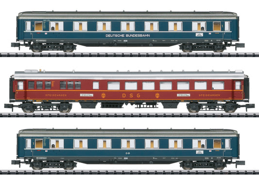 MINITRIX 1:160 Express train carriages set "F 41 Senator" - item 18259